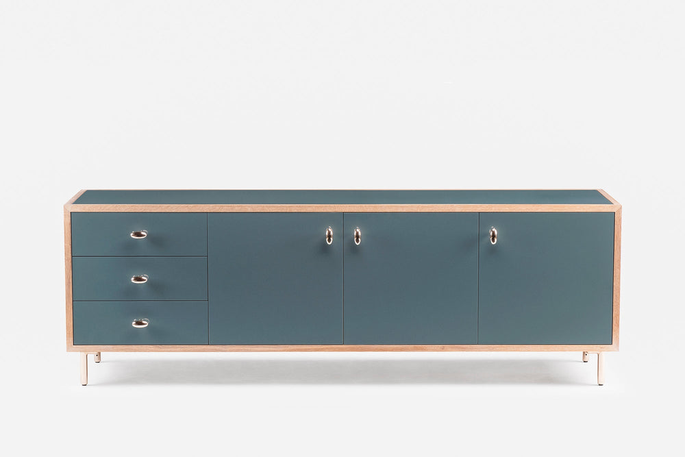 WHITE OILED OAK & BAY GLOSS HDF