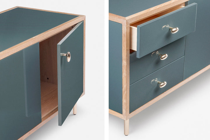 WHITE OILED OAK & BAY GLOSS HDF