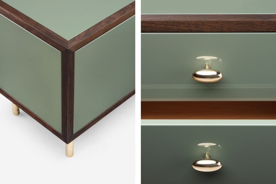 BLACK OILED WALNUT & COVE GLOSS HDF