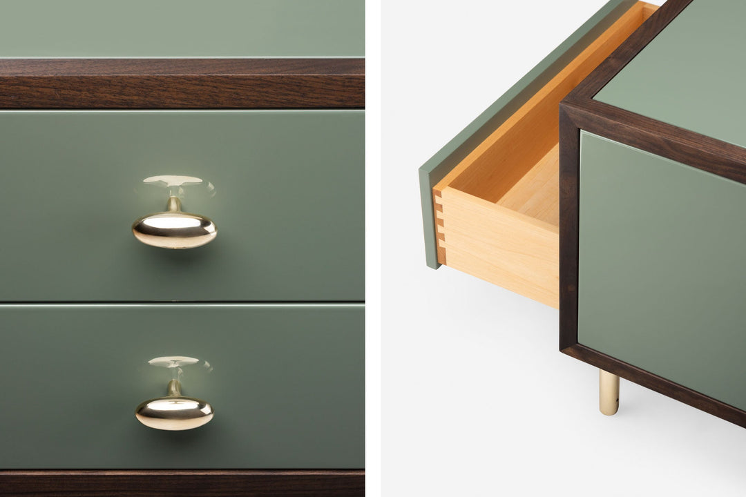 BLACK OILED WALNUT & COVE GLOSS HDF