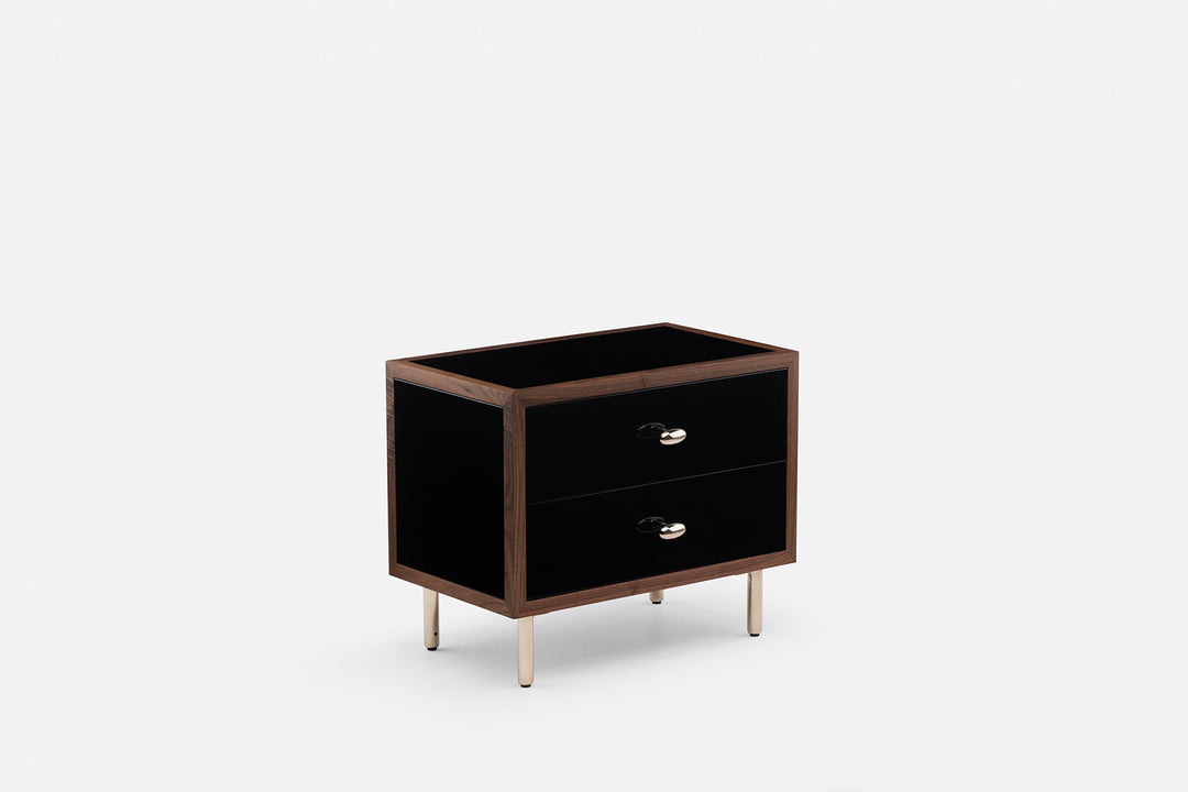 DANISH OILED WALNUT & BLACK GLOSS HDF