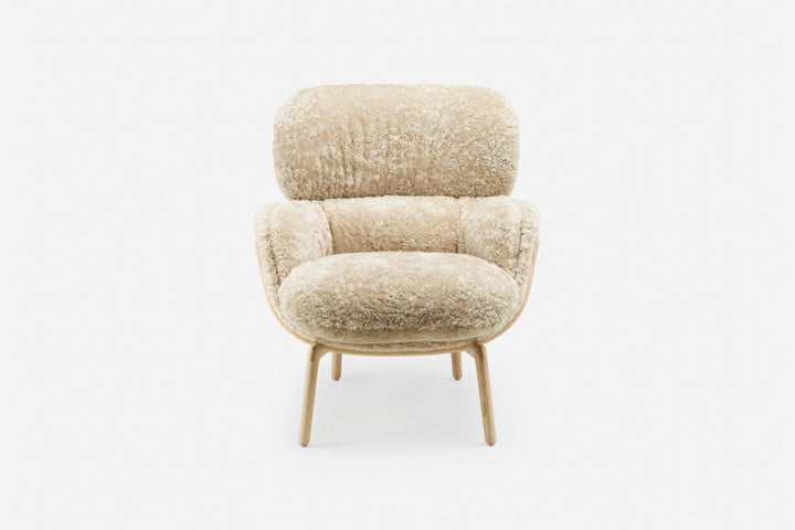 WHITE OILED ASH & MOHAWI CURLY SHEEPSKIN