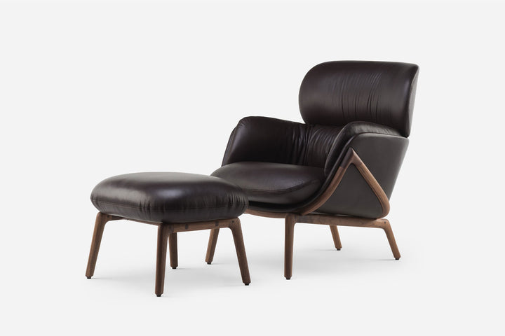 DANISH OILED WALNUT & ELMORUSTICAL 93287 (WITH NINO OTTOMAN)