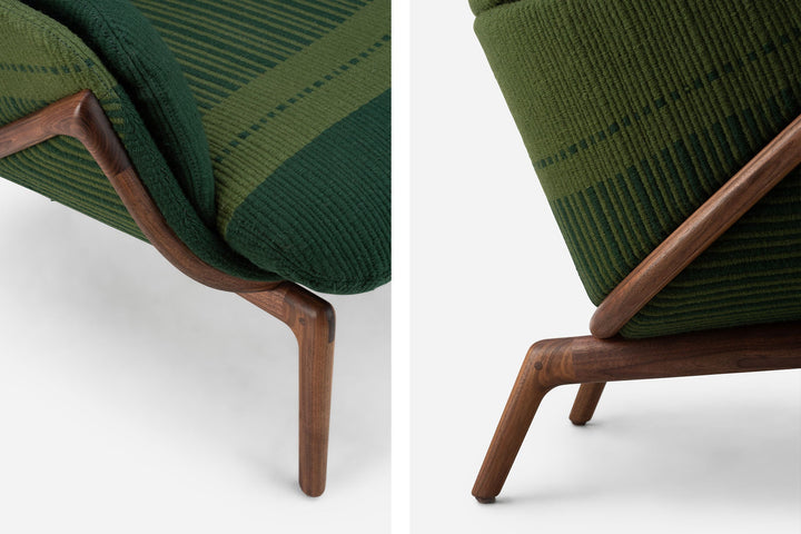 DANISH OILED WALNUT & MANTA LIDO VERDE ESCURO / VERDE TROPA