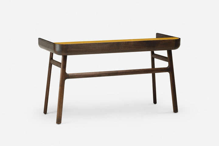 BLACK OILED WALNUT & OCHRE GLOSS HDF