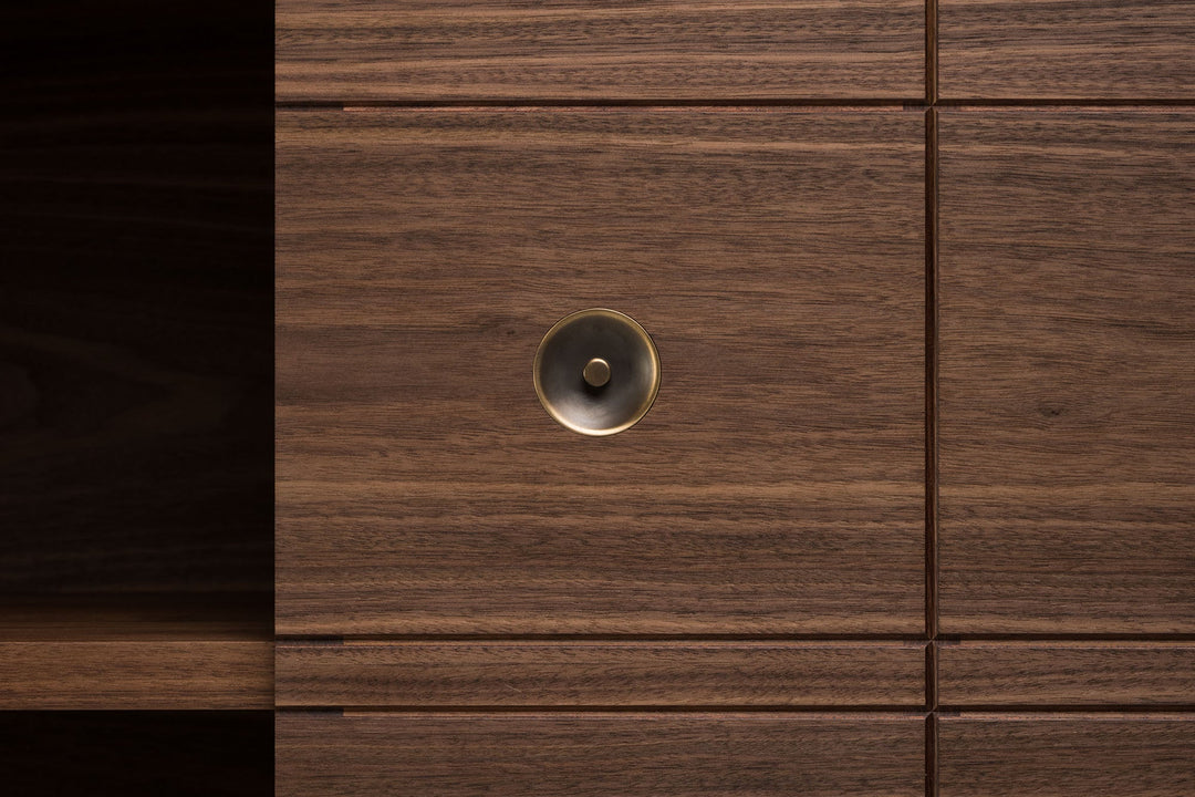 DANISH OILED WALNUT & BLACK GLOSS HDF