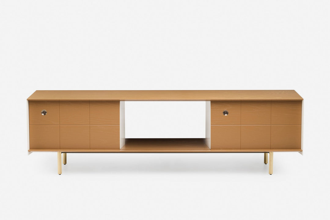 OCHRE PAINTED ASH & BONE GLOSS HDF