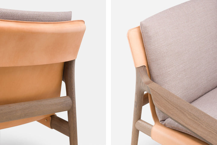 OXIDISED OAK & NATURAL LEATHER & BASE 004