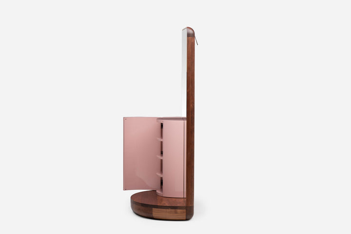 DANISH OILED WALNUT & DUSTY ROSE GLOSS LACQUER 