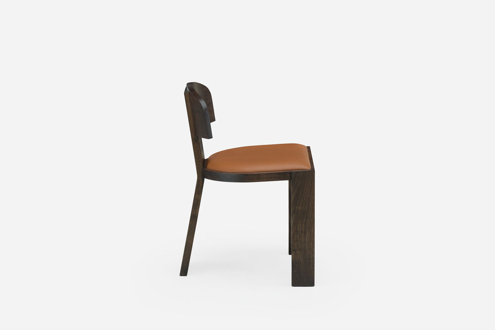 BLACK OILED WALNUT & BROWN NATURAL GRAIN LEATHER