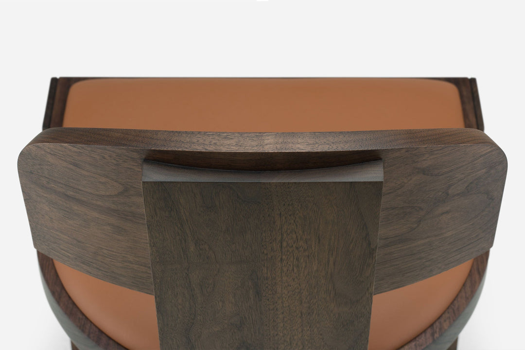 BLACK OILED WALNUT & BROWN NATURAL GRAIN LEATHER