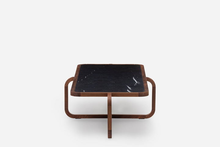 DANISH OILED WALNUT & BLACK MARQUINA MARBLE (MODEL: GM)