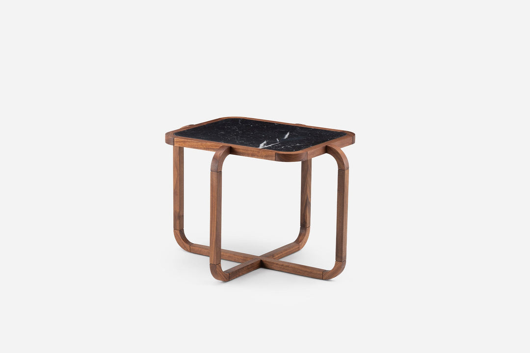 DANISH OILED WALNUT & BLACK MARQUINA MARBLE (MODEL: MM)