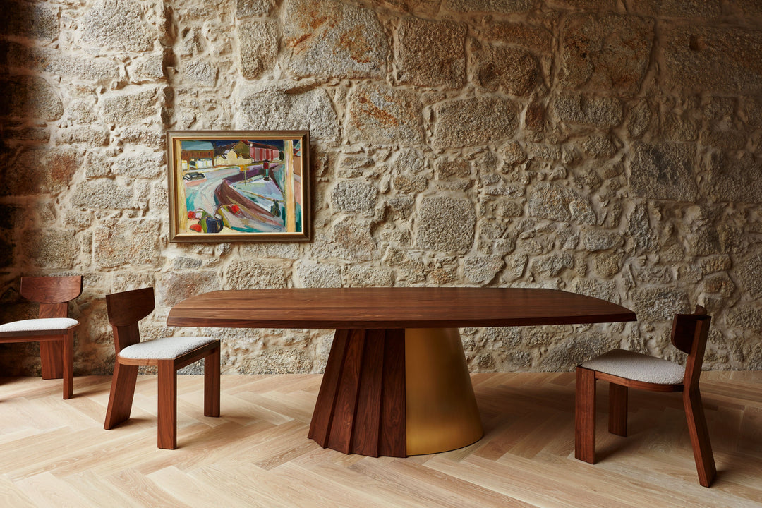 DANISH OILED WALNUT & BRASS (+ VEGA B CHAIR)