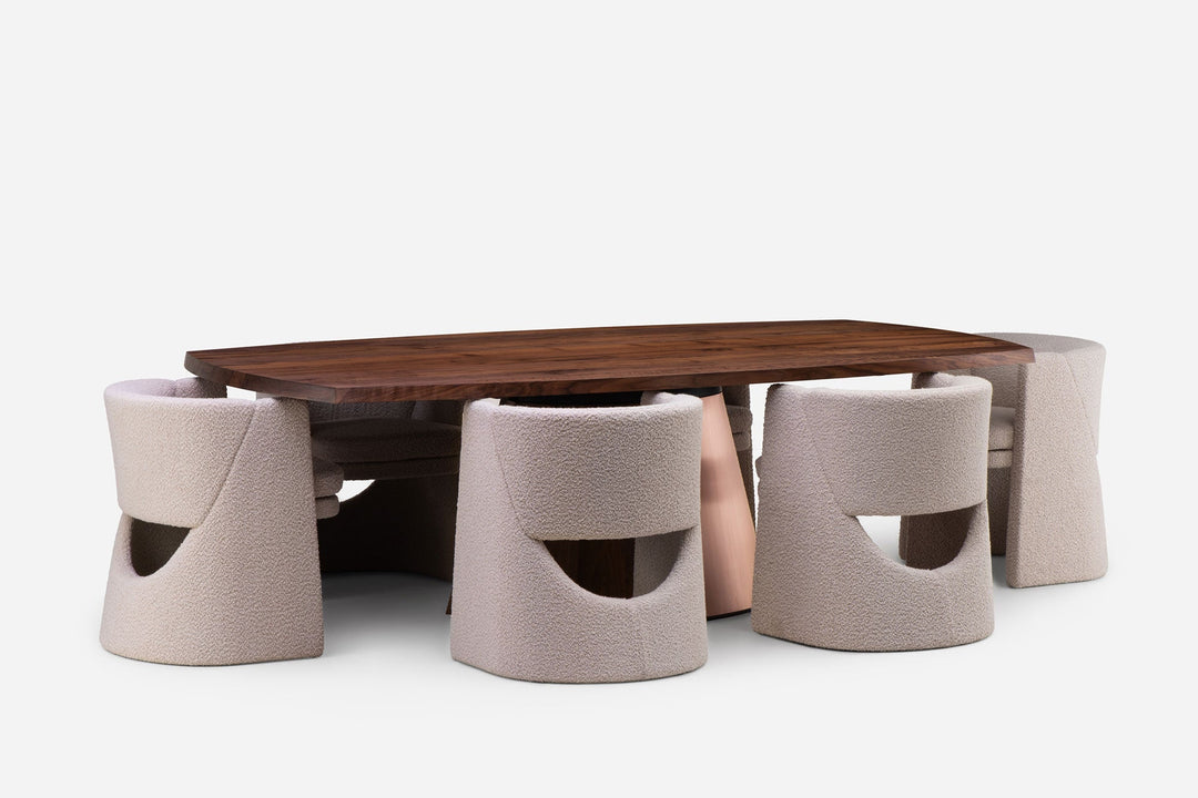 DANISH OILED WALNUT & COPPER (+ CURSA DINING CHAIR)