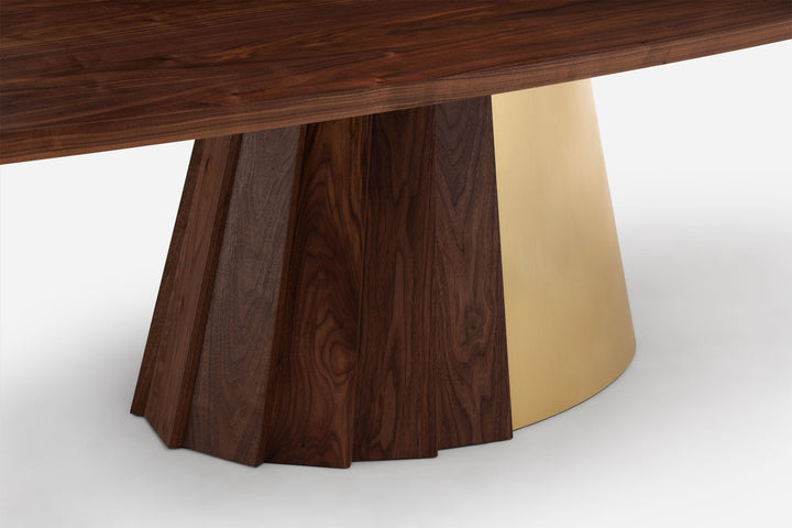 DANISH OILED WALNUT & BRASS