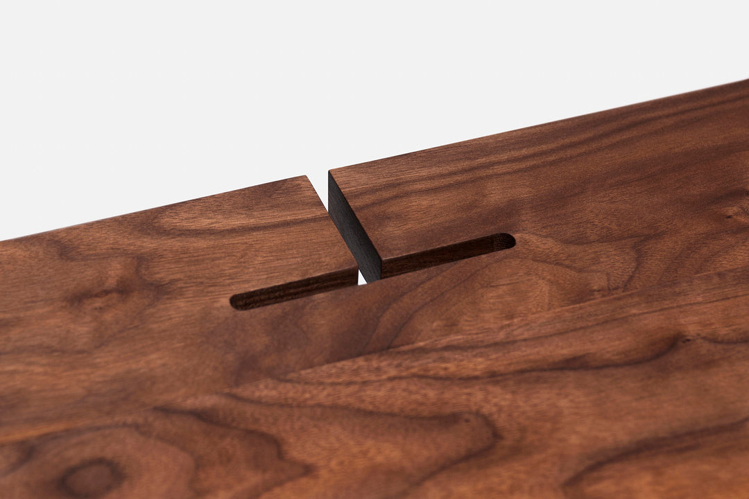 DANISH OILED WALNUT & CAST IRON