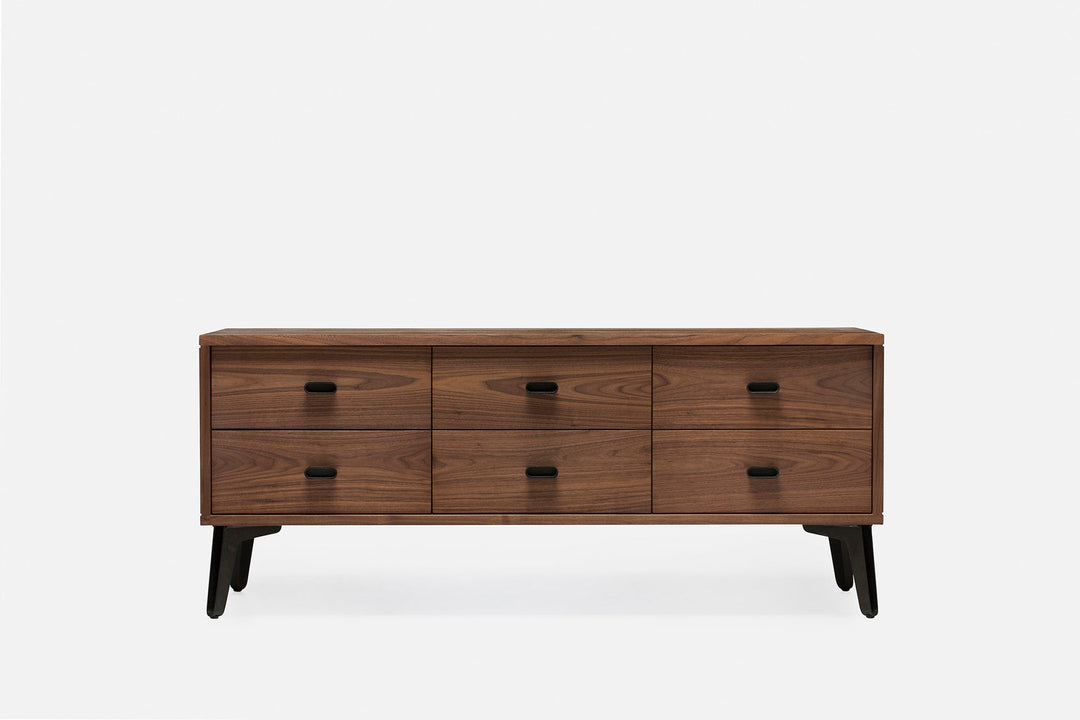 DANISH OILED WALNUT & CAST IRON