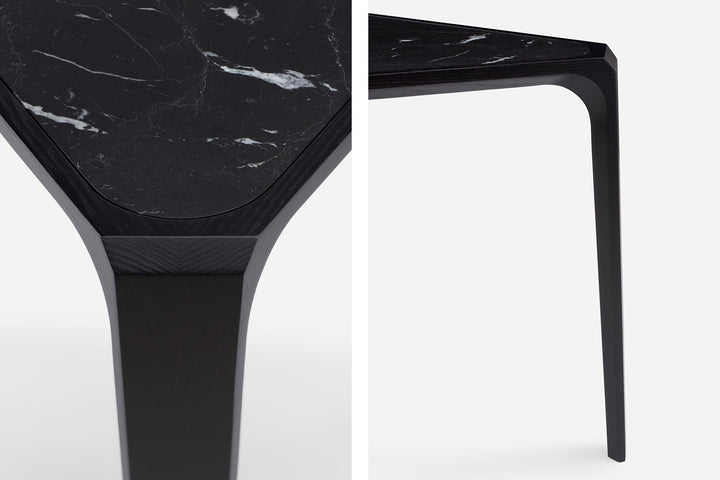 BLACK STAINED ASH & BLACK MARQUINA MARBLE