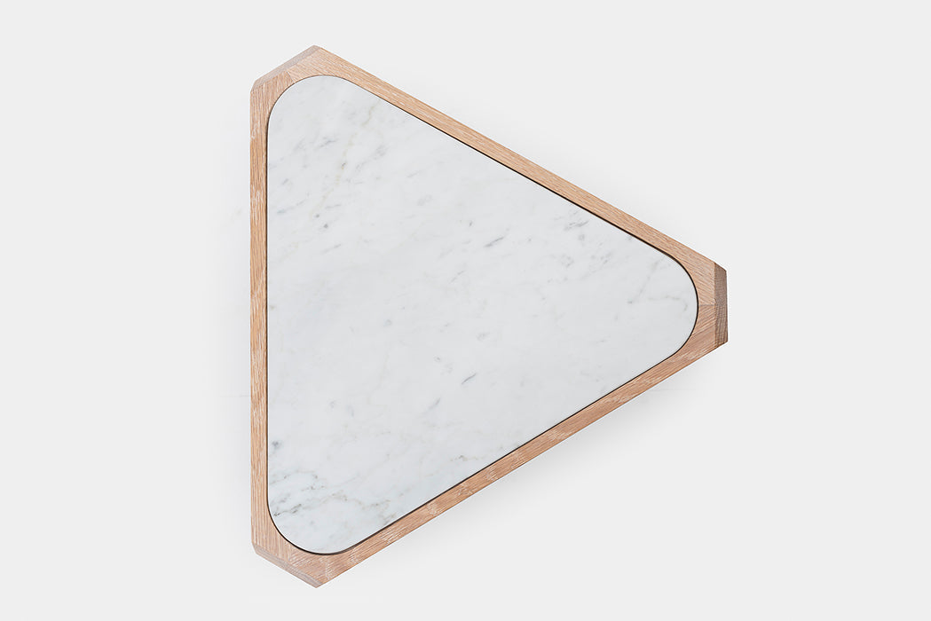 WHITE OILED OAK & CARRARA MARBLE