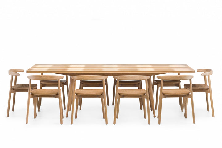 WHITE OILED OAK & ASH (MODEL: L + ANDO CHAIR IN WHITE OILED OAK)