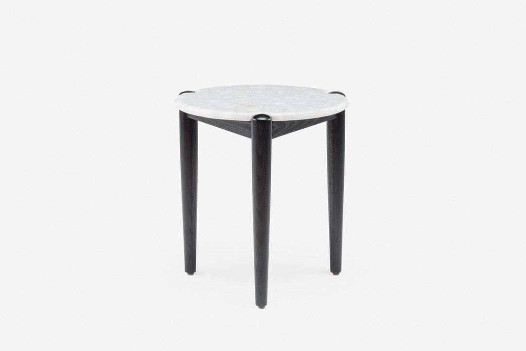 BLACK PAINTED ASH & BRANCO TERRAZZO (MODEL: SM)