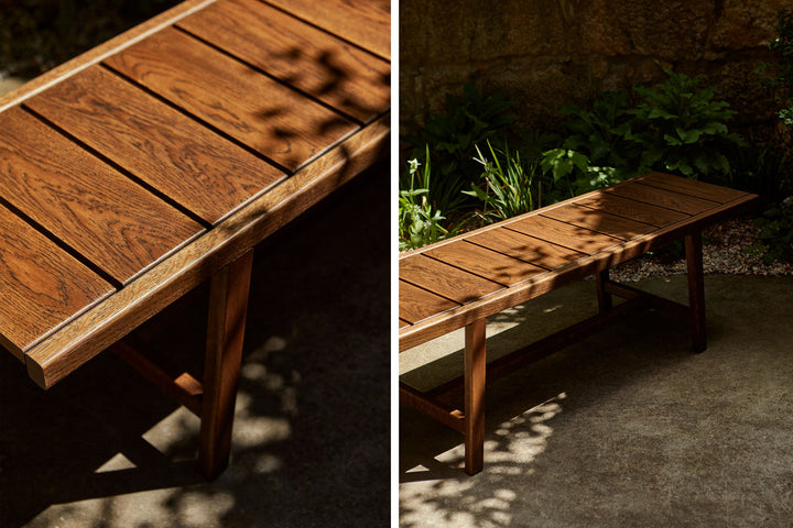 98.6°F OUTDOOR BENCH