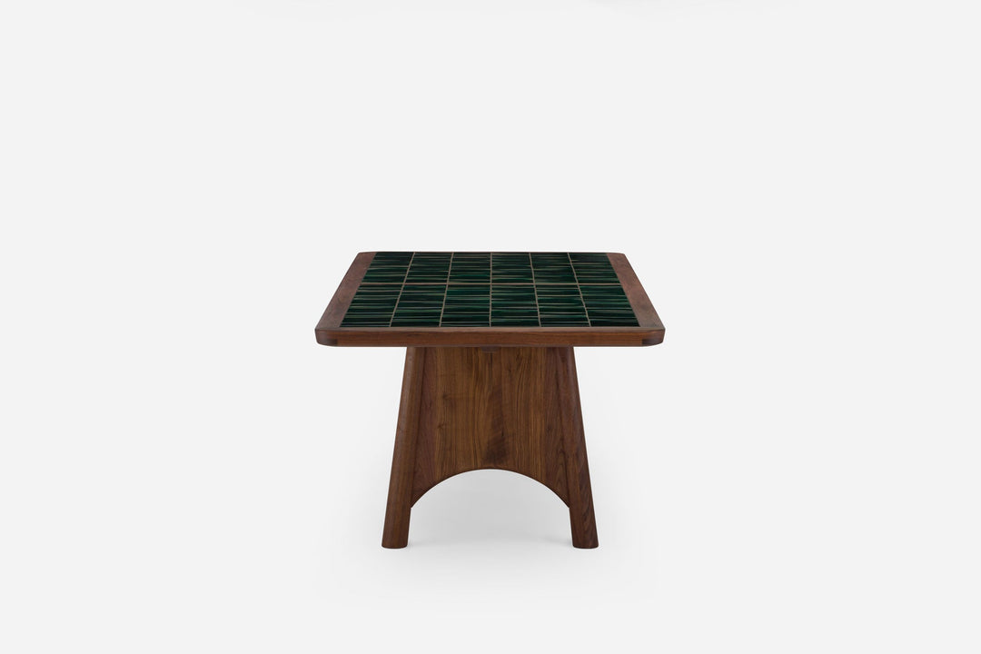 DANISH OILED WALNUT & GREEN TILE (MODEL: M)