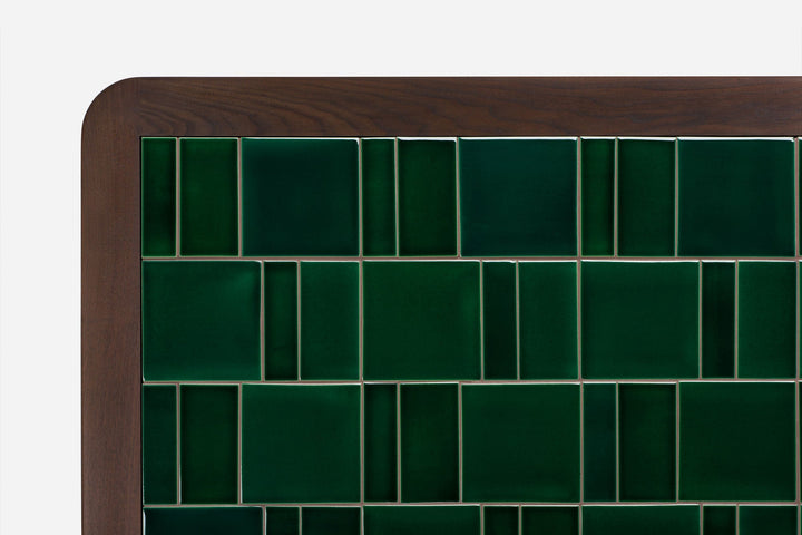 BLACK OILED WALNUT & GREEN TILE (MODEL: L)