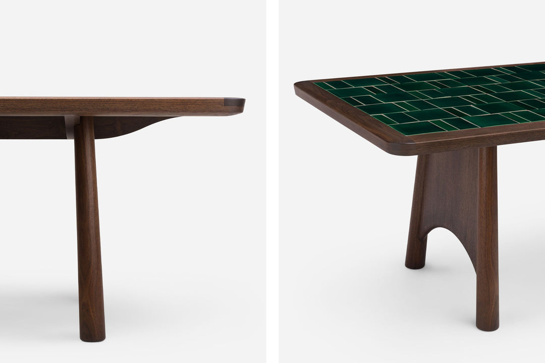 BLACK OILED WALNUT & GREEN TILE (MODEL: S)