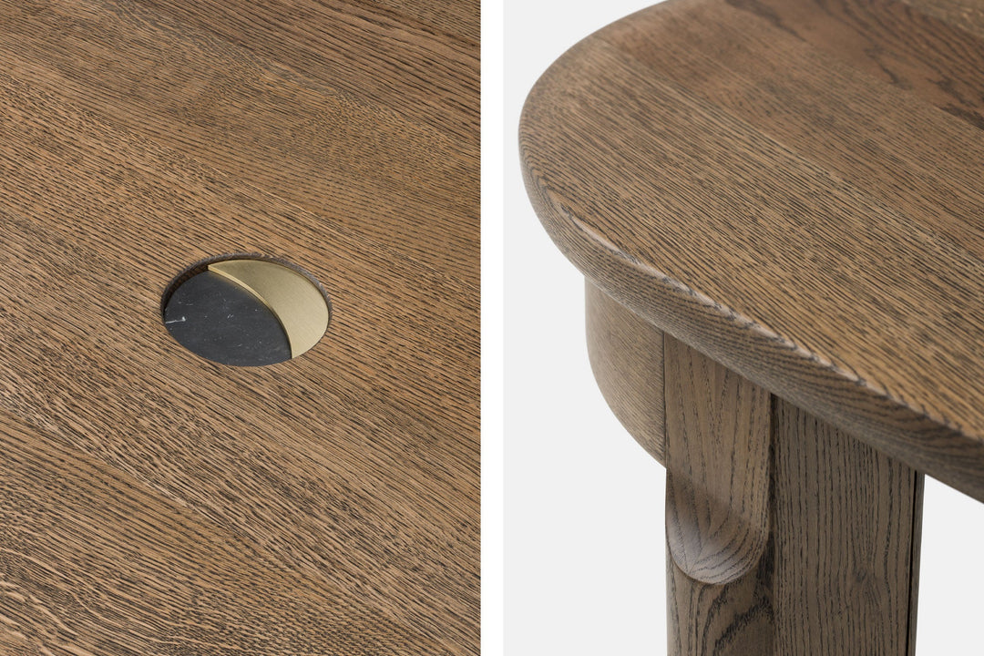 BLACK OILED OAK & BLACK MARQUINA MARBLE