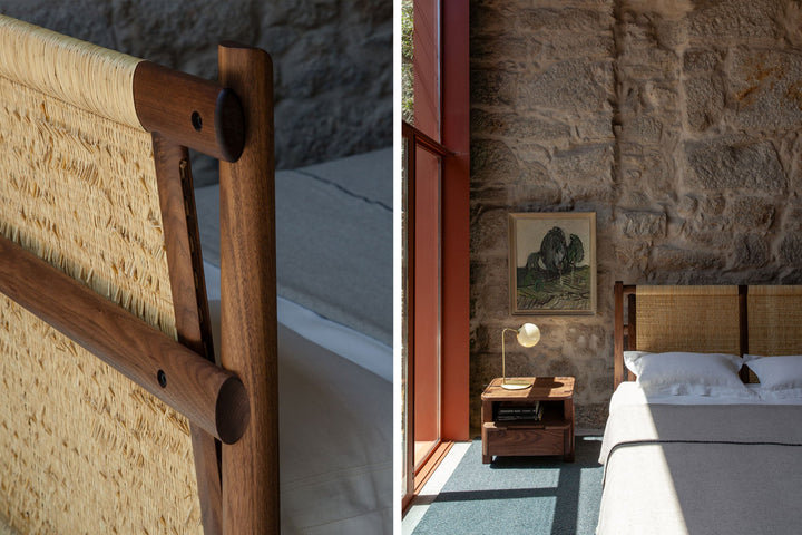 DANISH OILED WALNUT & JUNCO (+ TWENTY-FIVE BEDSIDE CHEST)
