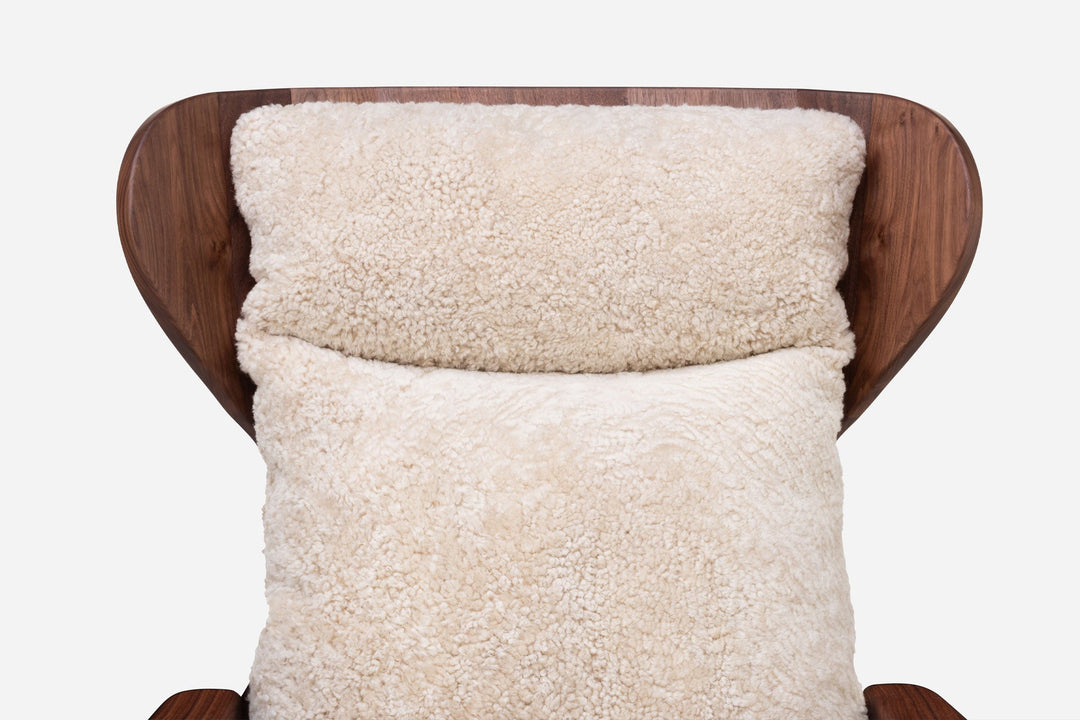 DANISH OILED WALNUT & MOHAWI SHEEPSKIN