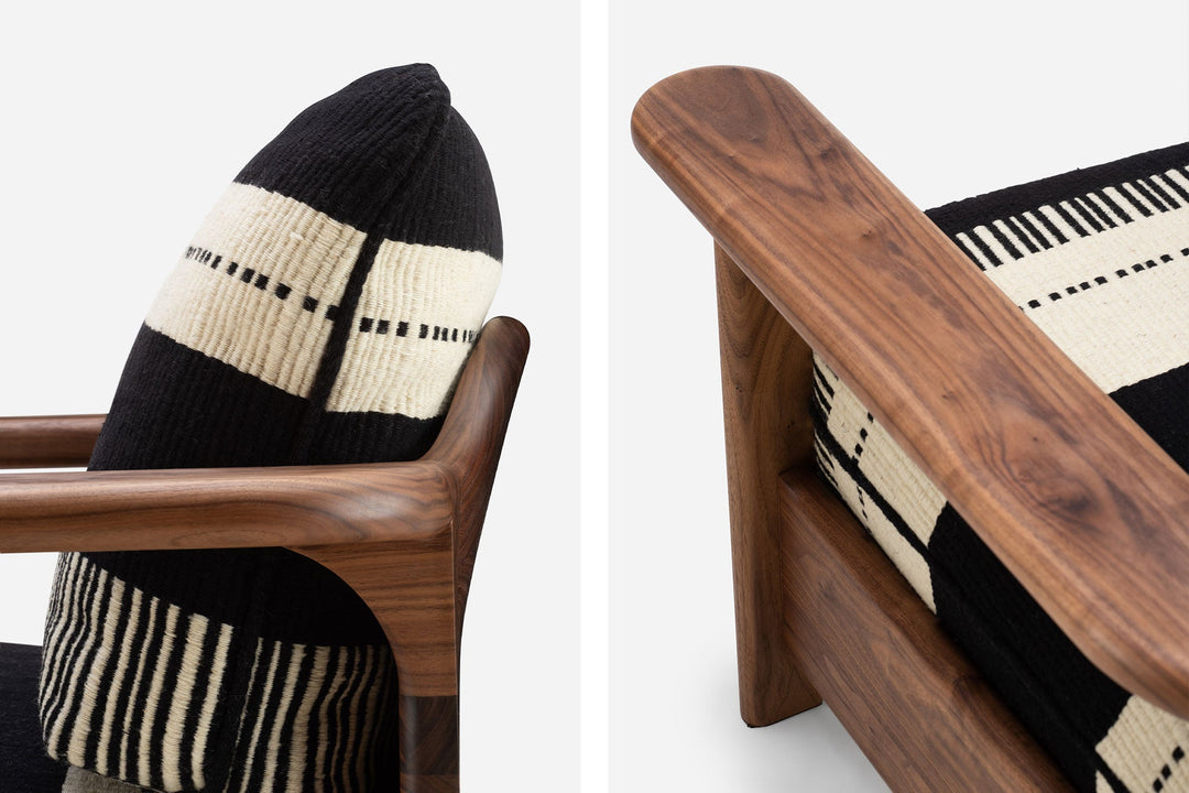 DANISH OILED WALNUT & MANTA LIDO PRETO / CRU