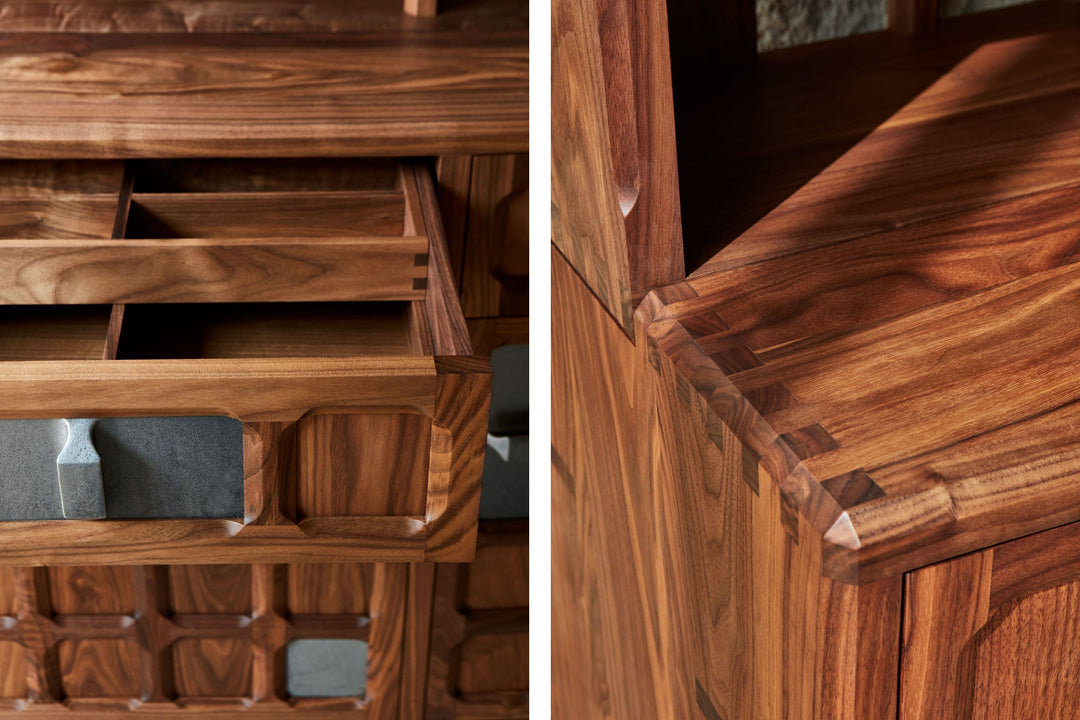 DANISH OILED WALNUT & GREY CERAMIC (MODEL: LF)