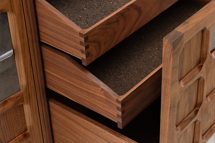 DANISH OILED WALNUT & GREY CERAMIC (MODEL: MF)