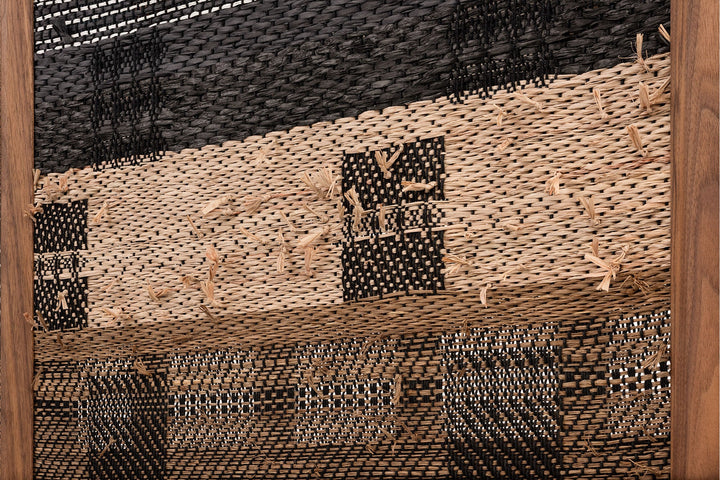 DANISH OILED WALNUT & GREY CERAMIC & CATARINA RICCABONA PANEL (MODEL: MFN)