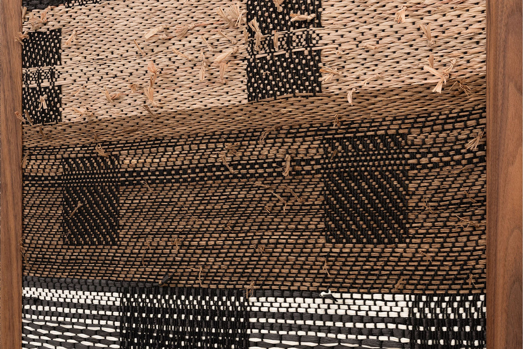 DANISH OILED WALNUT & GREY CERAMIC & CATARINA RICCABONA PANEL (MODEL: MFN)