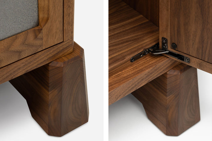 DANISH OILED WALNUT & GREY CERAMIC (MODEL: LMJ)