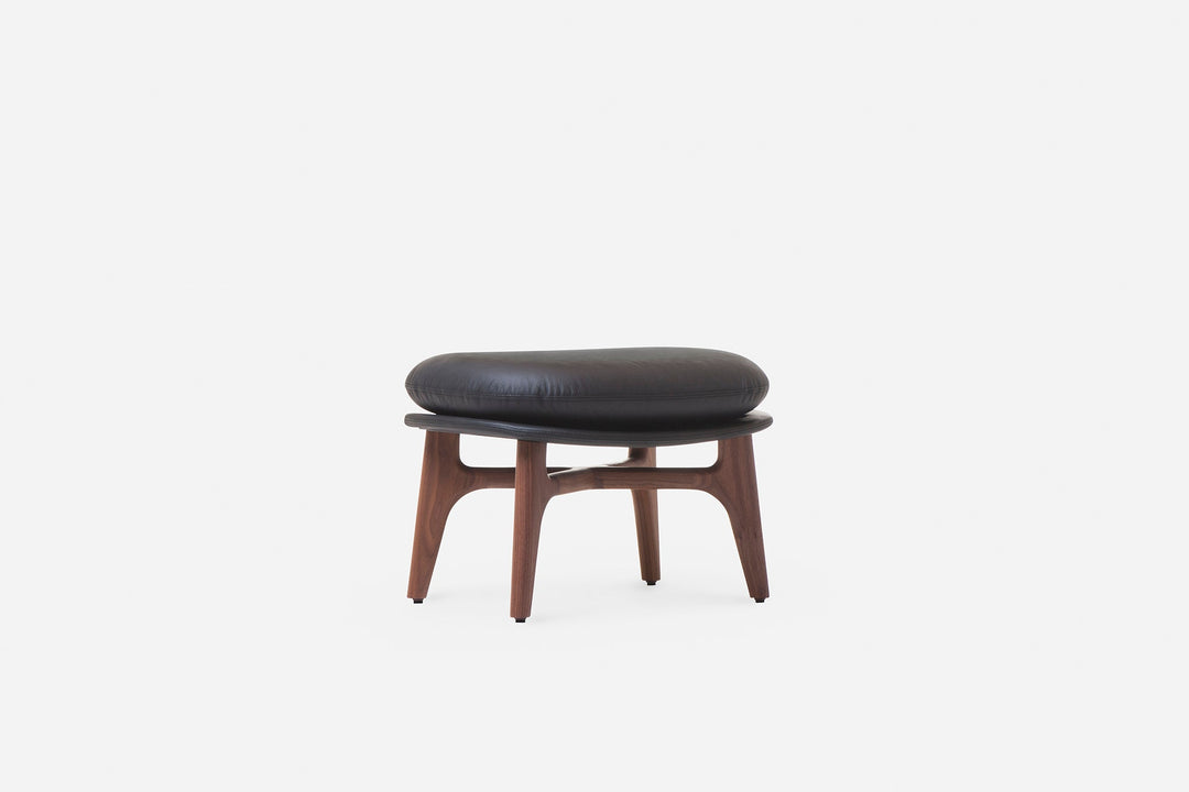 DANISH OILED WALNUT & BLACK LEATHER