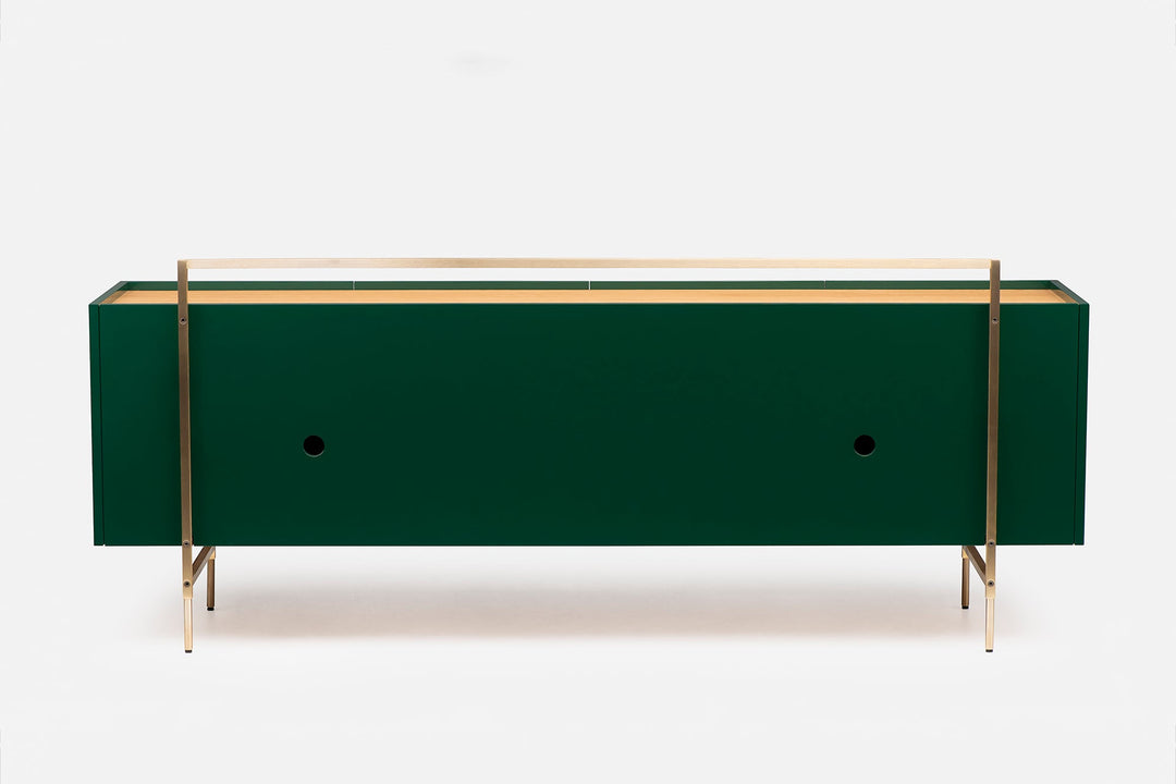 DANISH OILED OAK & FOREST GLOSS HDF & BRUSHED BRASS