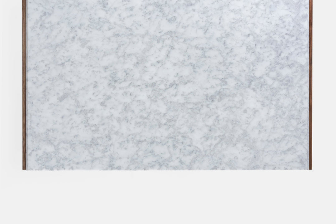 DANISH OILED WALNUT & CARRARA MARBLE & BRUSHED BRASS