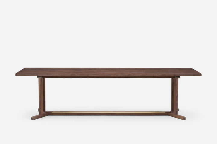 WHITE OILED WALNUT & BRUSHED BRASS