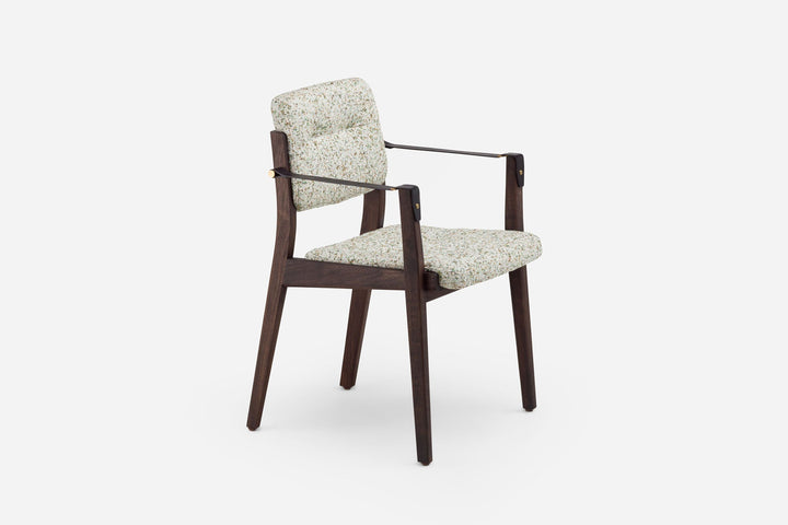 BLACK OILED WALNUT & ATOM 124 & BLACK LEATHER STRAPS