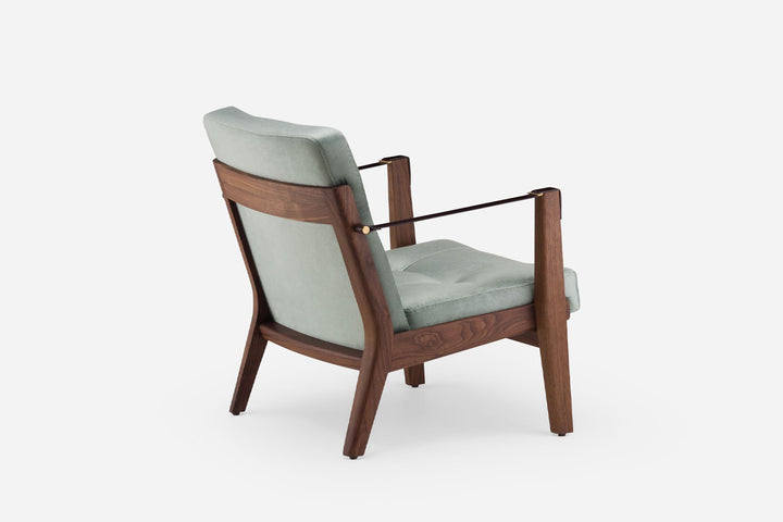 DANISH OILED WALNUT & AVALON 2 035 & BROWN LEATHER STRAPS