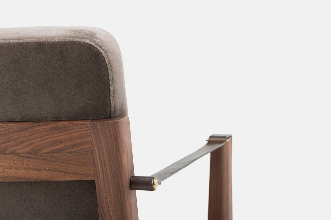 DANISH OILED WALNUT & HARALD 2 242 & BROWN LEATHER STRAPS