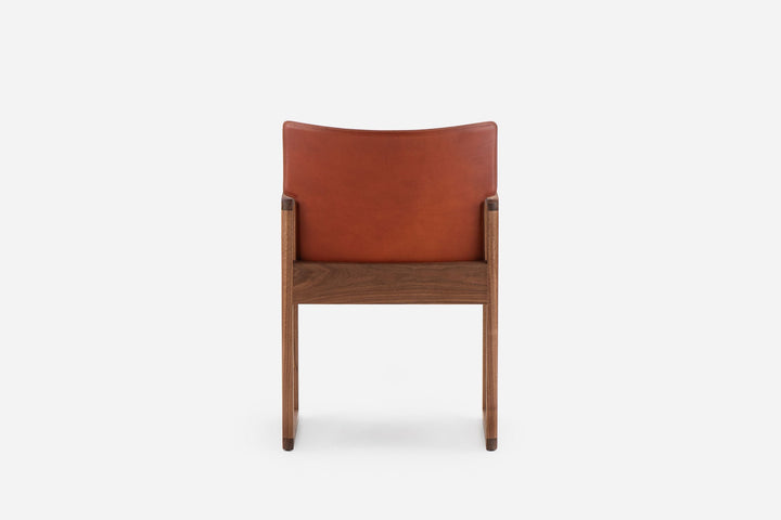 DANISH OILED WALNUT & DARK TAN LEATHER