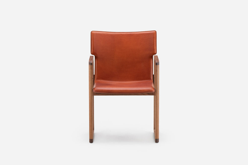 DANISH OILED WALNUT & DARK TAN LEATHER