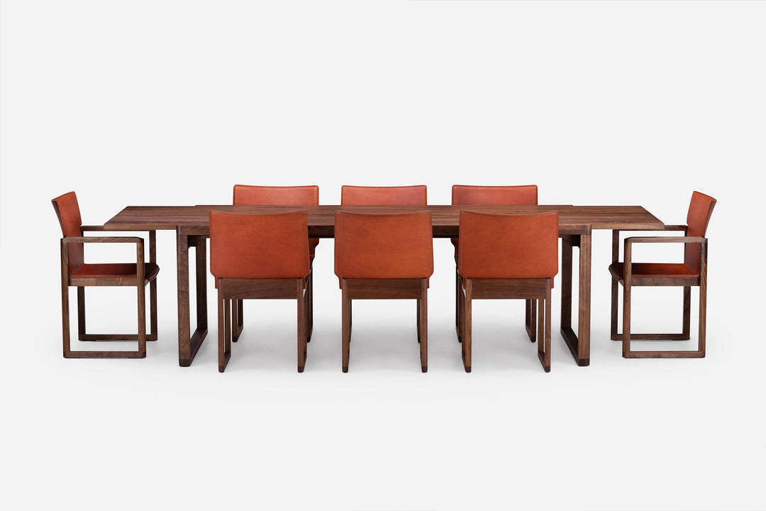 DANISH OILED WALNUT (MODEL: L + OCTOBER DINING CHAIR & ARMCHAIR)