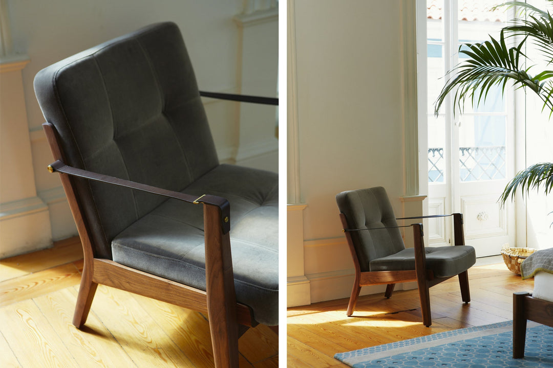 DANISH OILED WALNUT & HARALD 2 242 & BROWN LEATHER STRAPS